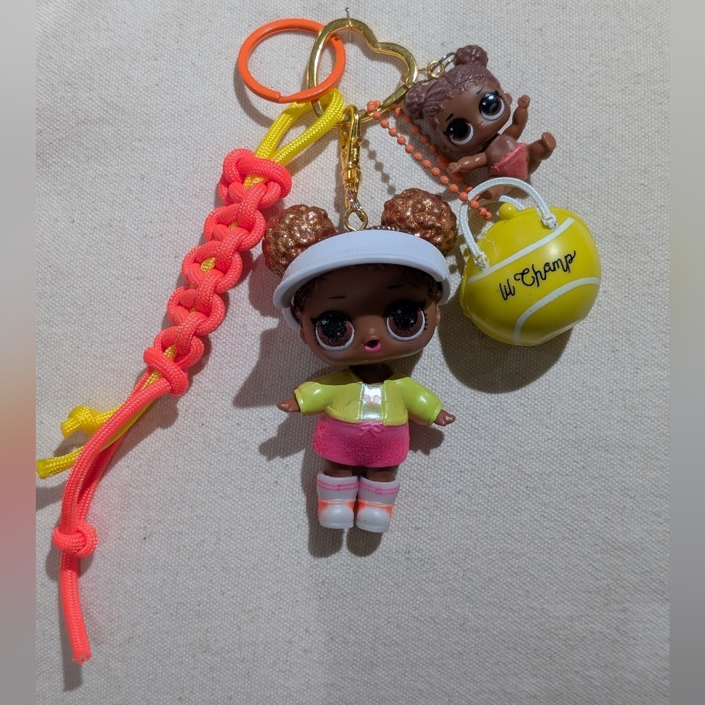 L.O.L. Surprise! Up Cycled Handmade Court Champ Bag Charm Keychain